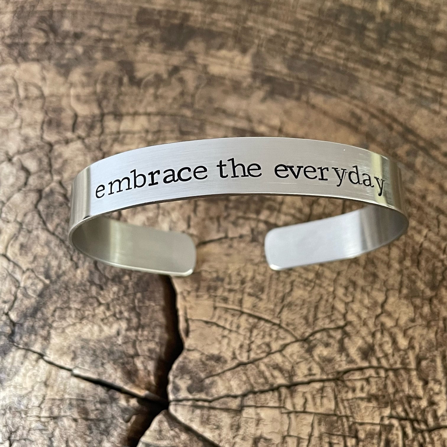 Hand Stamped Cuff Bracelets by Christina Tischler Locally Made Marketplace